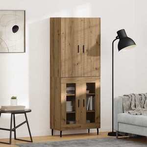 Imagine vidaXL Bufet 2 buc. Lemn Vechi 69, 5 x 34 x 180 cm Lemn prelucrat