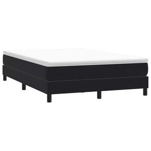 Imagine vidaXL Pat cu arcuri fără saltea negru 160x210 cm catifea