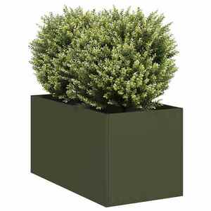 Imagine vidaXL Jardinieră verde măsline 40x80x40 cm oțel laminat la rece