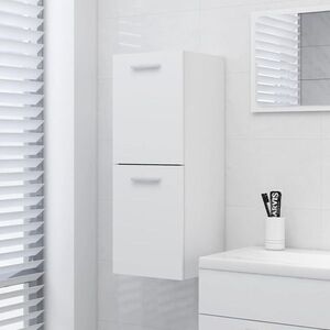Imagine vidaXL Dulap de baie, alb, 30x30x80 cm, lemn prelucrat