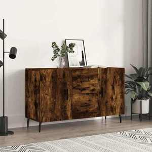 Imagine vidaXL Dulap, stejar fumuriu, 100x36x60 cm, lemn compozit