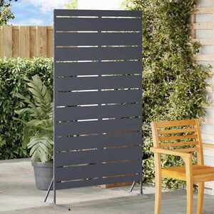 Imagine vidaXL Ecran de intimitate 100 x 50 x 180 cm Oțel Antracit