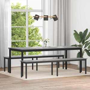 Imagine vidaXL bancă Gri Sonoma 200 x 35 x 45 cm Lemn prelucrat