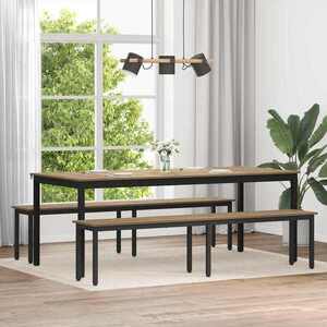 Imagine vidaXL bancă Stejar artizanal 200 x 35 x 45 cm Lemn prelucrat