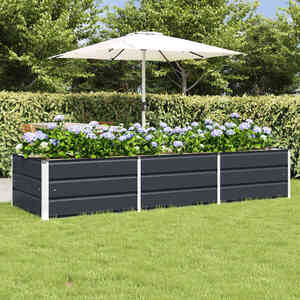 Imagine vidaXL Jardinieră Antracit 240 x 80 x 45 cm Oțel