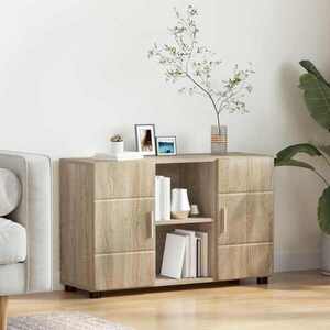 Imagine vidaXL Bufet FLORIN 88, 5 x 30, 5 x 55, 5 cm Stejar Sonoma Lemn prelucrat