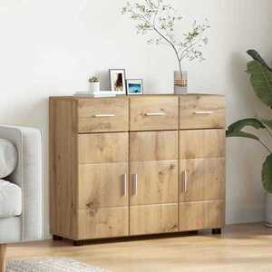 Imagine vidaXL Bufet FLORIN 88, 5 x 30, 5 x 73 cm Stejar Artizanal