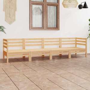 Imagine vidaXL Set mobilier de grădină, 4 piese, lemn masiv de pin