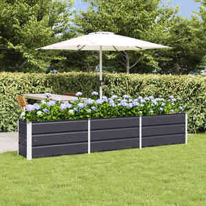 Imagine vidaXL Jardinieră Antracit 240 x 40 x 45 cm Oțel