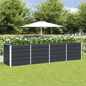 Imagine vidaXL Jardinieră Antracit 320 x 80 x 75 cm Oțel