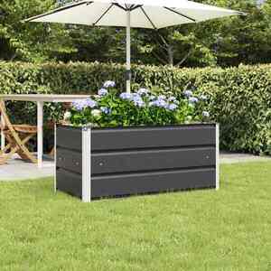 Imagine vidaXL Jardinieră Antracit 100 x 50 x 45 cm Oțel Galvanizat