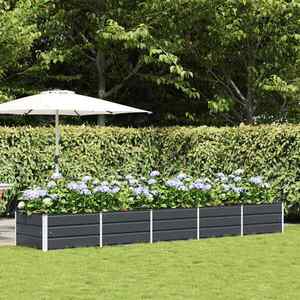 Imagine vidaXL Jardinieră Antracit 400 x 80 x 45 cm Oțel