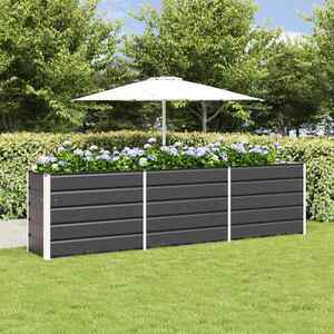 Imagine vidaXL Jardinieră Antracit 290 x 50 x 75 cm Oțel Galvanizat