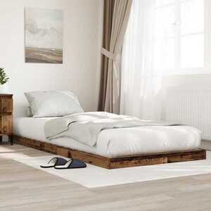 Imagine vidaXL Cadru de pat de podea Lemn vechi 100 x 200 cm Lemn prelucrat