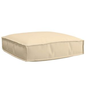 Imagine vidaXL Pernă Material Oxford Bej 60 x 60 x 12 cm