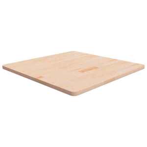 Imagine vidaXL Blat de masă pătrat, 80x80x2, 5 cm, lemn masiv stejar netratat