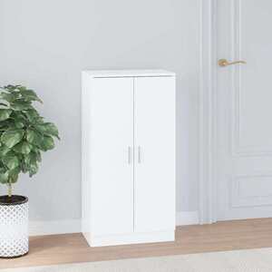 Imagine vidaXL Pantofar, alb extralucios, 55x35x108 cm, lemn prelucrat