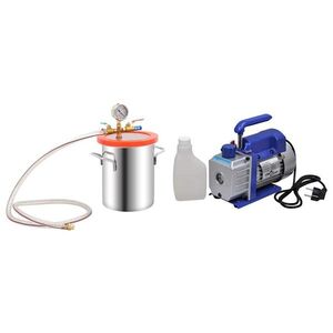 Imagine vidaXL Cameră de vid cu pompă cu o singură treaptă, 5, 5 L