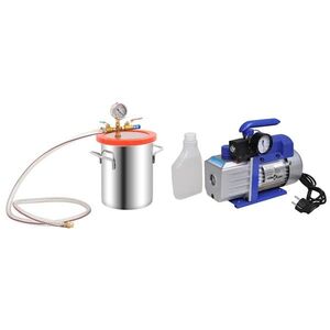 Imagine vidaXL Cameră de vid cu pompă cu o singură treaptă, 5, 5 L