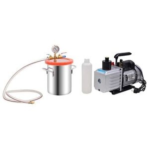 Imagine vidaXL Cameră de vid cu pompă în 2 trepte, 5, 5 L