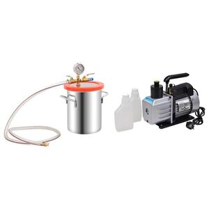 Imagine vidaXL Cameră de vid cu pompă în 2 trepte, 5, 5 L