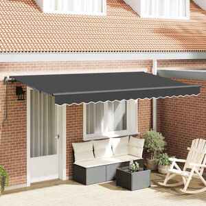 Imagine vidaXL Copertină retractabilă Antracit 400 x 200 cm țesătură