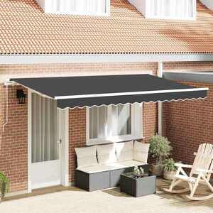 Imagine vidaXL Copertină retractabilă Antracit 400 x 200 cm țesătură
