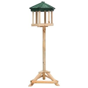Imagine vidaXL Hrănitor pentru păsări vertical, 33x110 cm, lemn masiv de brad