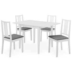 Imagine vidaXL Set mobilier de bucătărie, 5 piese, alb, MDF