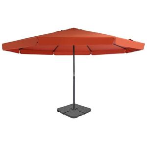 Imagine vidaXL Umbrelă de soare de grădină, bază portabilă, cărămiziu