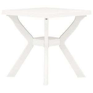 Imagine vidaXL Masă de bistro, alb, 70x70x72 cm, plastic