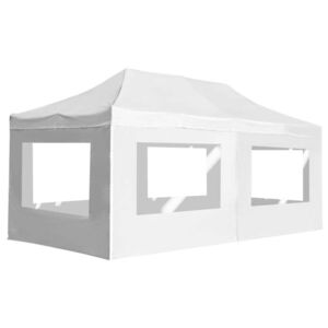 Imagine vidaXL Cort de petrecere pliabil cu pereți, alb, 6 x 3 m, aluminiu