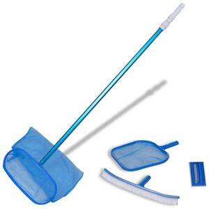 Imagine vidaXL Set de curățare a piscinei 1 perie 2 skimmere 1 tub telescopic