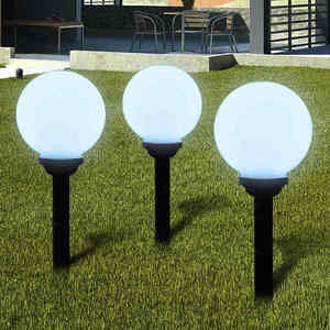 Imagine vidaXL Lămpi de exterior pentru alee LED 6 buc. 20 cm, cu țăruș de sol