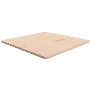 Imagine vidaXL Blat de masă pătrat, 90x90x2, 5 cm, lemn masiv stejar netratat