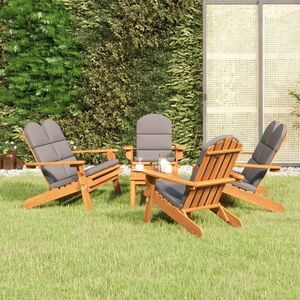 Imagine vidaXL Set mobilier de grădină Adirondack, 5 piese, lemn masiv acacia