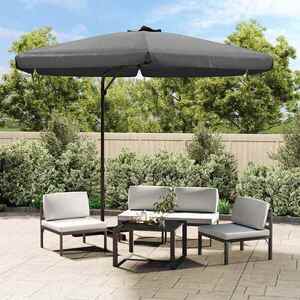 Imagine vidaXL Umbrelă de soare de exterior, stâlp din oțel, antracit, 300 cm