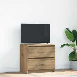 Imagine vidaXL Dulap TV Artisan Stejar 60x35x54 cm Lemn prelucrat