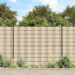 Imagine vidaXL Benzi de intimitate PVC 140 x 0, 19 m, crem