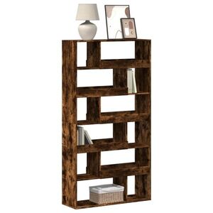Imagine vidaXL Bibliotecă, stejar fumuriu, 100x33x187, 5 cm, lemn prelucrat