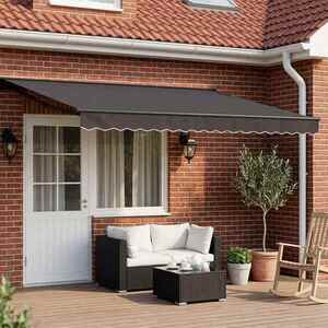Imagine vidaXL Cort electric retractabil Antracit 4 x 2 m