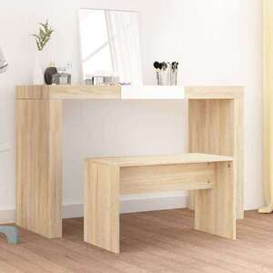 Imagine vidaXL Taburet de toaletă, stejar sonoma, 70x35x45 cm, lemn prelucrat