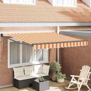 Imagine vidaXL Copertină retractabilă Galben și portocalie 300 x 250 cm