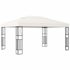 Imagine vidaXL Pavilion, crem, 3 x 4 m, material textil
