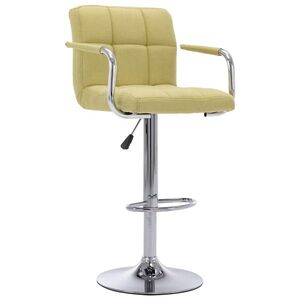 Imagine vidaXL Scaun de bar, verde, material textil