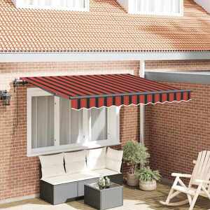 Imagine vidaXL Copertină retractabilă Portocaliu 250 x 200 cm țesătură