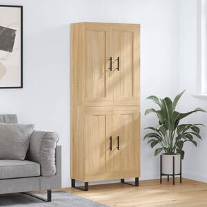 Imagine vidaXL Dulap înalt, stejar sonoma, 69, 5x34x180 cm, lemn compozit