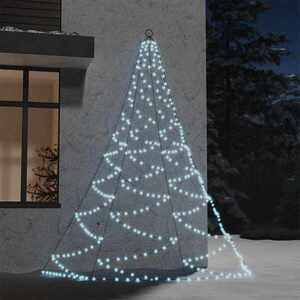 Imagine vidaXL Brad perete cârlig metalic 260LED alb cald 3m interior/exterior