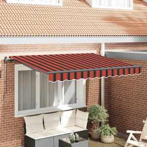 Imagine vidaXL Copertină retractabilă Portocaliu 300 x 200 cm țesătură