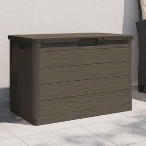 Imagine vidaXL Cutie de perne de exterior maro 77, 5x44, 5x53 cm polipropilenă